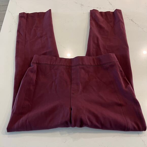 Spanx The Perfect Pant Ponte Slim Straight Leg in Chianti size XL Tall - Picture 5 of 12